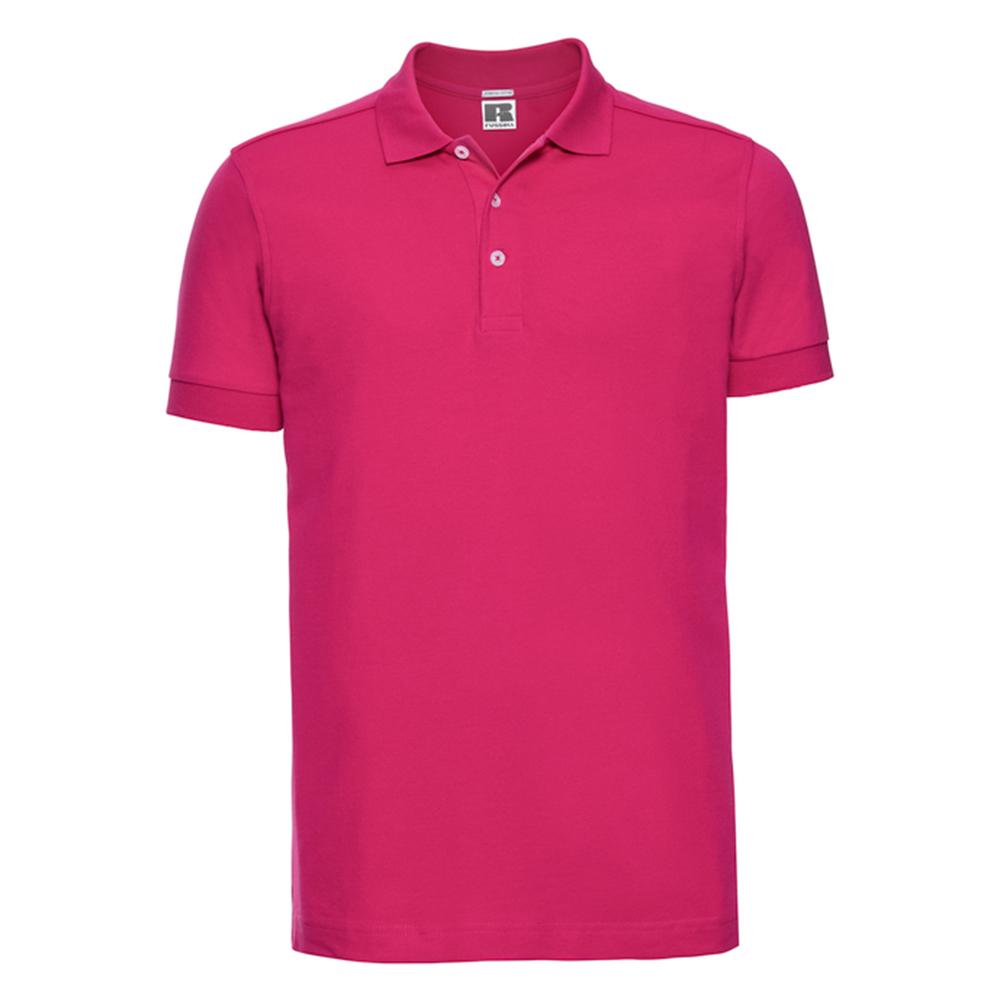 Russell Mens Stretch Fitted Polo Shirt