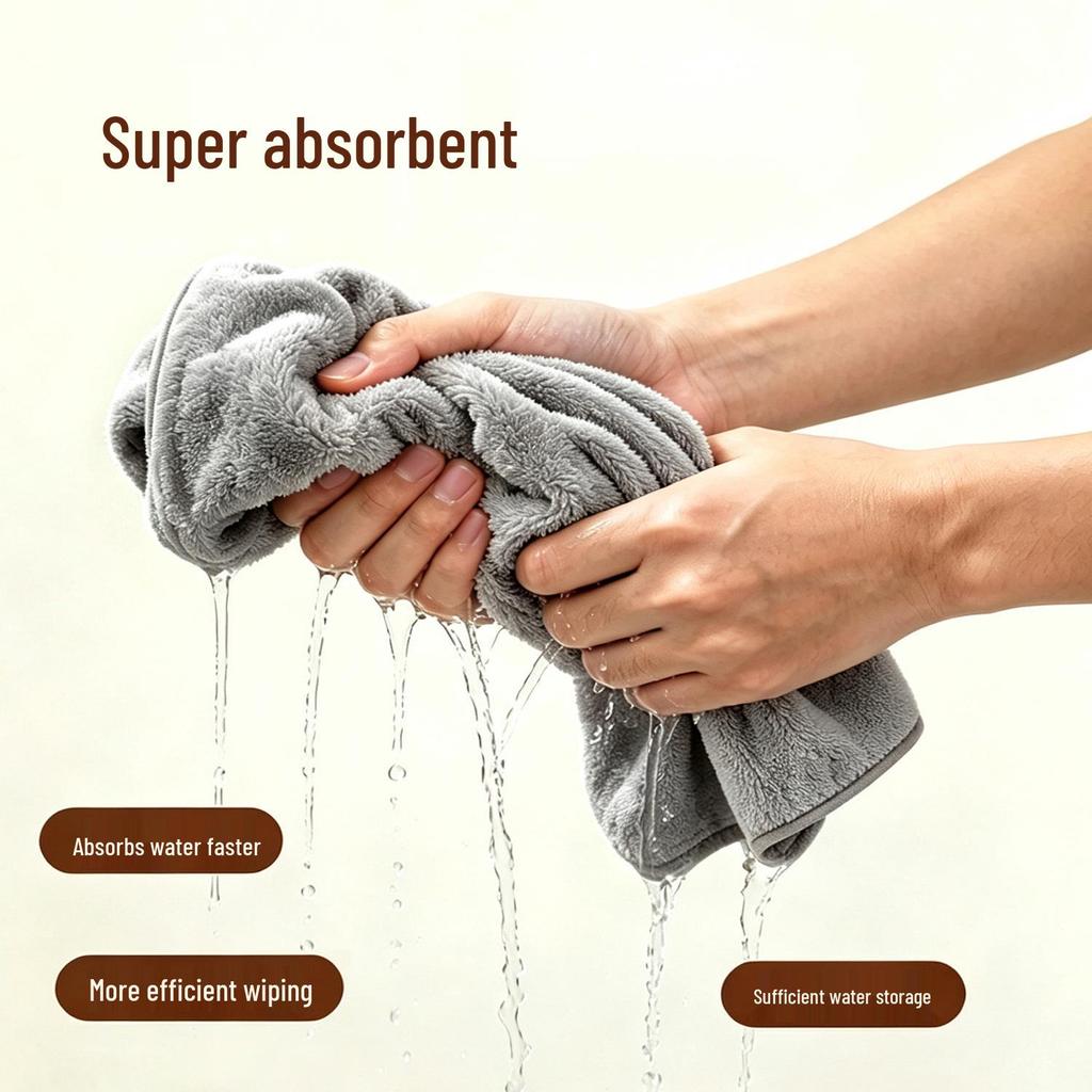 Customizable Soft Coral Fleece Massage Sheet - Large, Absorbent, Thickened Beauty Salon Towel Blanket