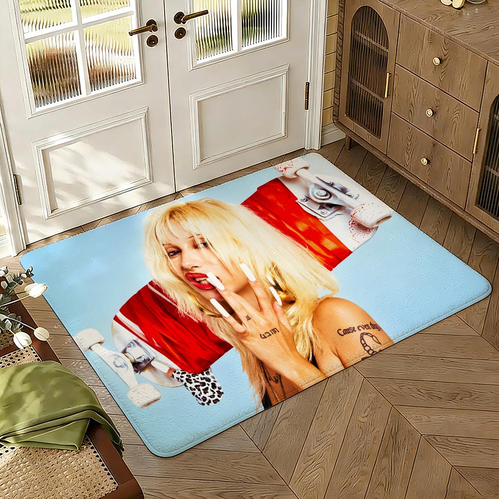 Singer M-Metrika Madre Fundadora Floor Mat Soft Thickened Non-Slip Bedroom Living Room Door Mat Home Decor Flannel Rugs