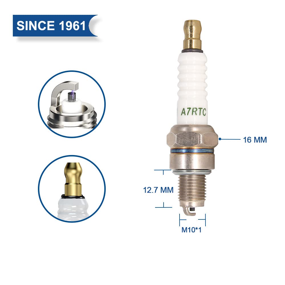 4 Pcs TORCH A7RTC Replacement NGK [4549] CR7HSA [4629] C7HSA, DENSO stk [4008] U22FSR-U
