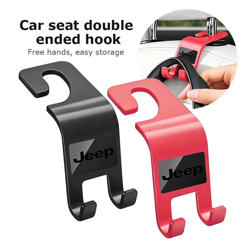 Car Seat Back Hook Mobile Phone Bracket Handbag Hanger Interior Accessories For Jeep Cherokee Patriot Liberty Wrangler JK JL AMY1