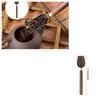 1Pcs Tea Spoon Wood Retro Creative Tea Shovel Ebony Teaspoon Solid Tea KongFu Tea Ceremony Accessories Gift