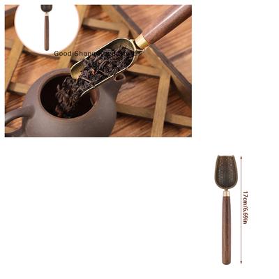 1Pcs Tea Spoon Wood Retro Creative Tea Shovel Ebony Teaspoon Solid Tea KongFu Tea Ceremony Accessories Gift