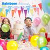 60 Pack Balloons Assorted Color 12 Inches Rainbow Latex Balloons, 10 Bright Color Balloon Arch Kit, for Birthday Baby Shower Wedding Party