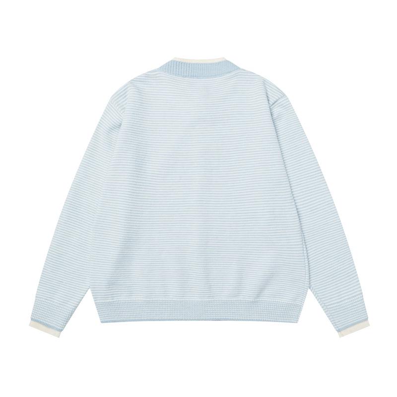 Unisex Japanese Retro Striped Knitwear - Casual Urban Lazy Style Sweater