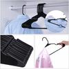 SONGMICS Non-Slip, Space-Saving 20-Piece T-Shirt Hanger Set with Notches, Keeps Laundry in Shape, Protects Collars, and is Non-Marking, Thin Plastic,