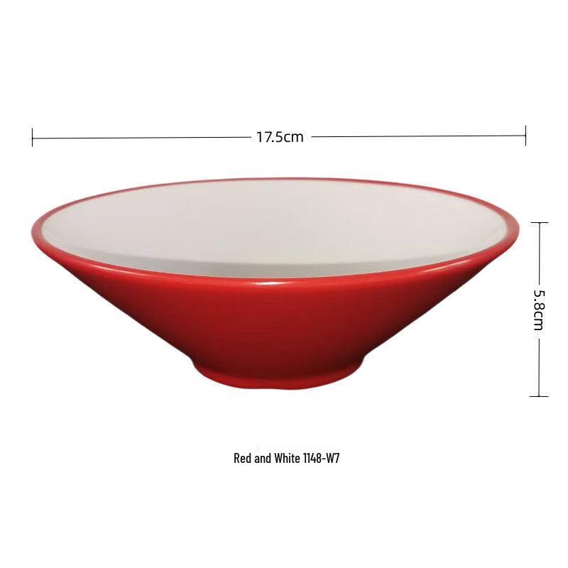 Jijun Melamine Noodle & Rice Serving Bowls (10-Pack)