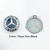 WVOSP1 Hot 2026 New For Benz 4pcs 75mm Automotive Center Wheel Cover Badge Modification Accessories For Mercedes Benz AMG C E S GLE CLC
