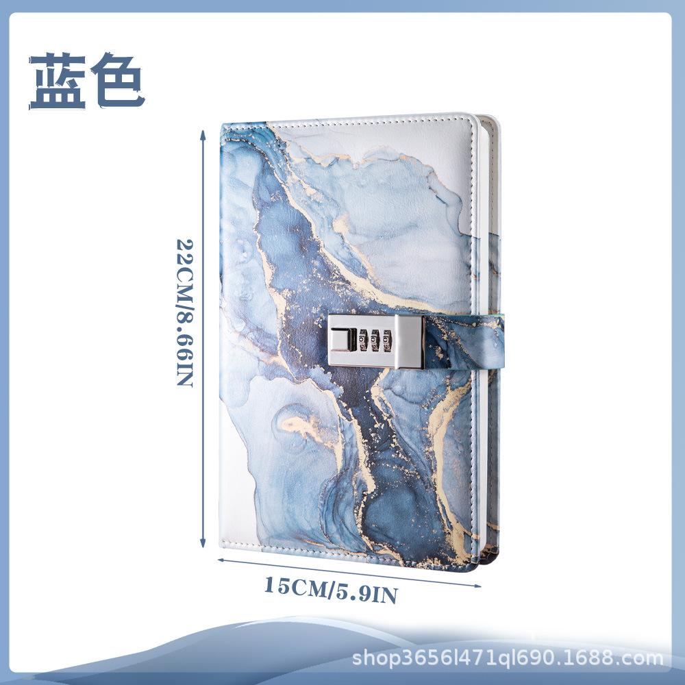 Hot Sale A5 PU Notebook  Password Notebook Children's Gifts School Supplies LOGO Customization