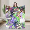 Garten of Banban Horror Game Blanket  Picnic Flannel Throw Blanket For Living Room Super Soft Custom Quality Bedspread Gift