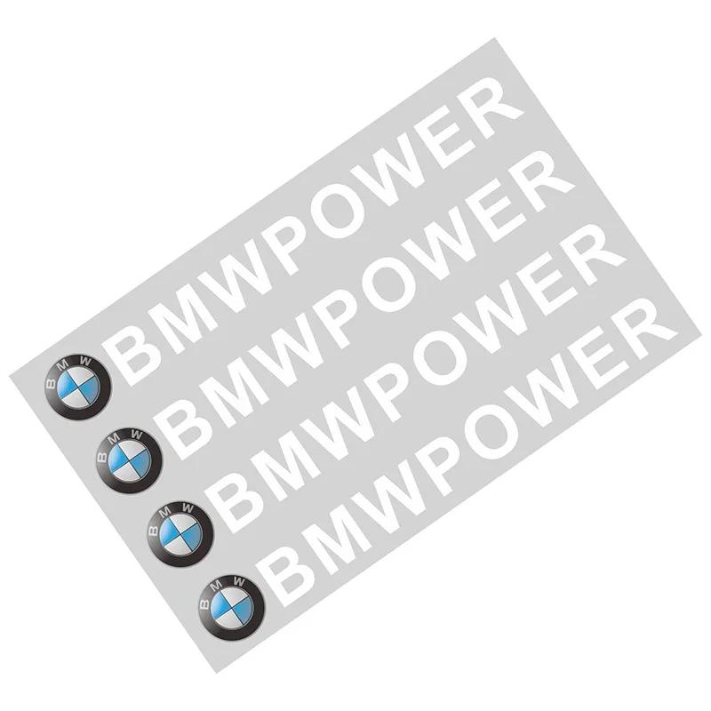 

4PCS Car badge For BMW Power Decal Car Door Handle Sticker For Bmw e46 e90 e60 e39 f30 e36 f10 f20 e87 e92 e30 e34 X1 X3 X4 X5 білий