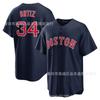 Boston Red Sox 34 Ortiz Baseballtrikot Baumwolle Herren Damen Unisex Sport Fanartikel Herbst Winter