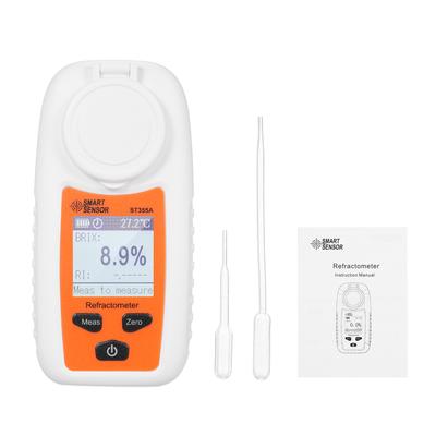 Rifrattometro digitale LCD, rifrattometro portatile palmare ATC, tester percentuale di zucchero