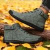 Men's Outdoor Bare Boots  Vintage Classic Handmade Leather Work Shoe Soft Sole Comfort Breath Casual Loafers Men's Driving Shoes