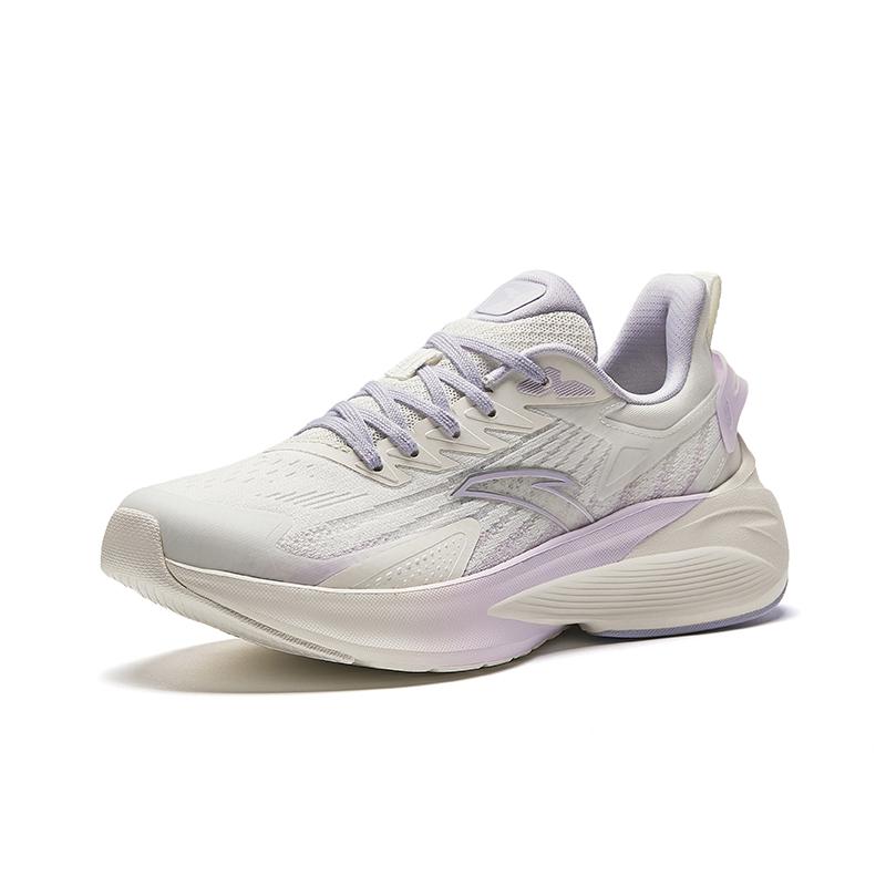 Anta Duci 5 Comfortable Versatile Shock Absorbing Durable Low Top Casual Running Shoes Women Sneaker White Purple 922525572F-51