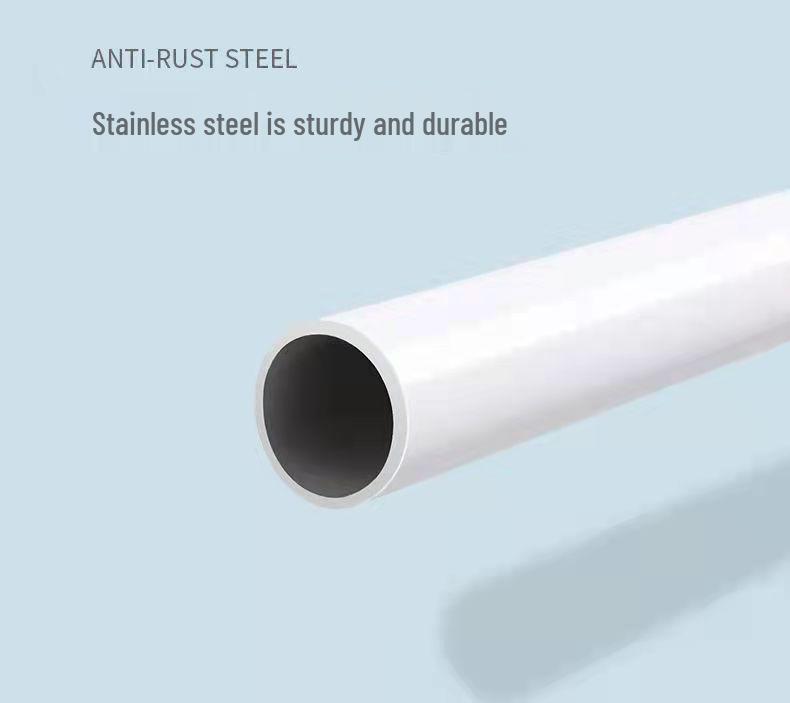 Punch-Free Telescopic Shower Curtain and Clothes Drying Rod