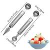 1PC Fruit Shaping Tool Stainless Steel Carving Ball Scooping Gadget Suitable for Watermelon Cantaloupe Reusable Kitchen Prop ZYF