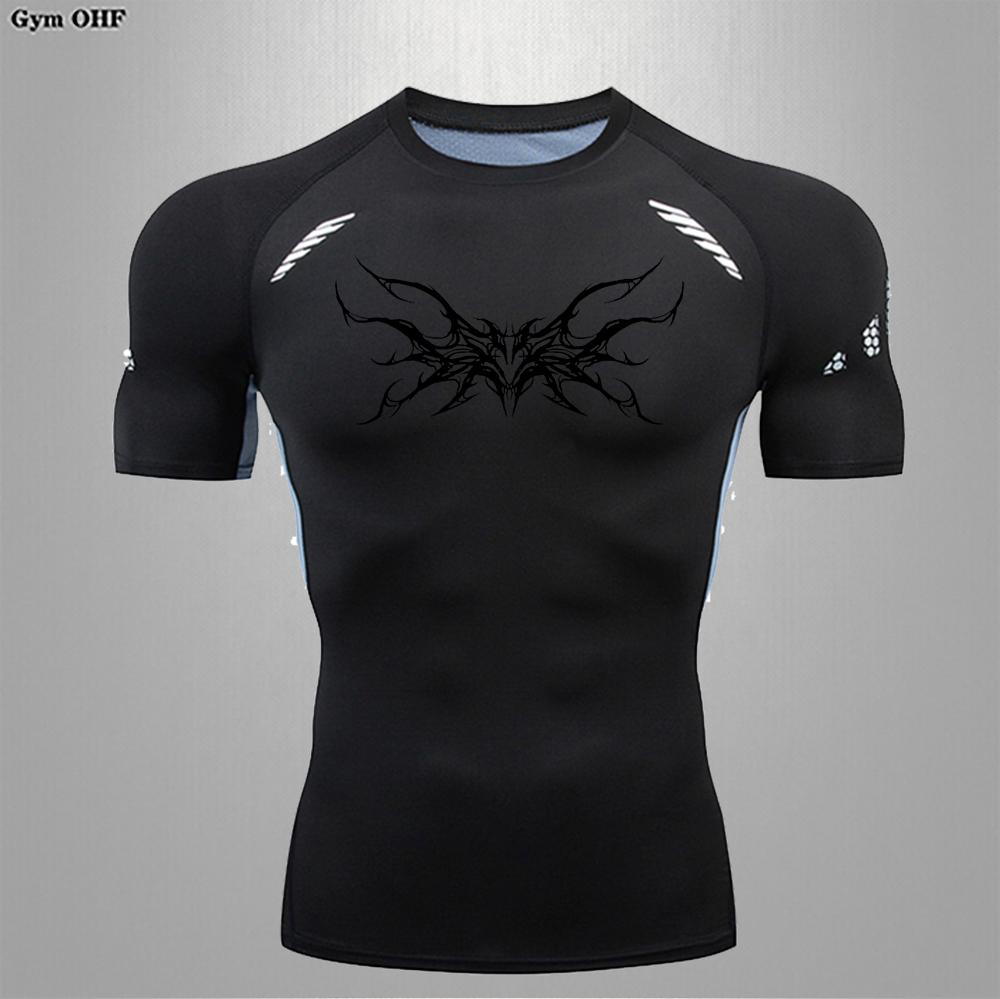 Man Compression T Shirt Gym Fitness Training Running Quick Drying Sports Shirt Summer Shaping Slimming Comfortable Men T Shirts