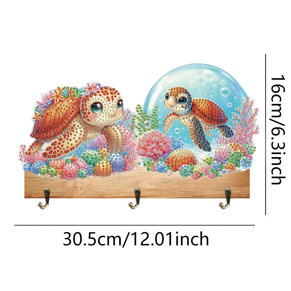 Animal Patterns DIY Diamond Art Hanging Hooks Diamond Art Craft Wall Hooks for Wall Decoration and Space-Saving Storage