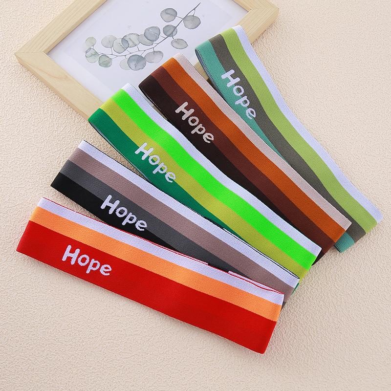 Sportovní čelenky Jednobarevné Elastické gumičky do vlasů Běh Fitness Jóga Čelenky do vlasů Pružné Make-up Vlasové doplňky