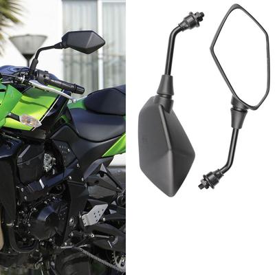 New a Pair of Motorcycle Mirrors Scooter Motocross Mirrors Electric Rear Side Convex Mirrors 10mm