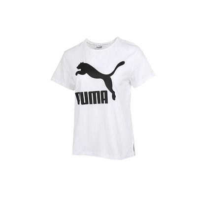 Classics Logo Tee Life Series Large Logo Short Sleeve T-Shirt Women Tops White 596512-62