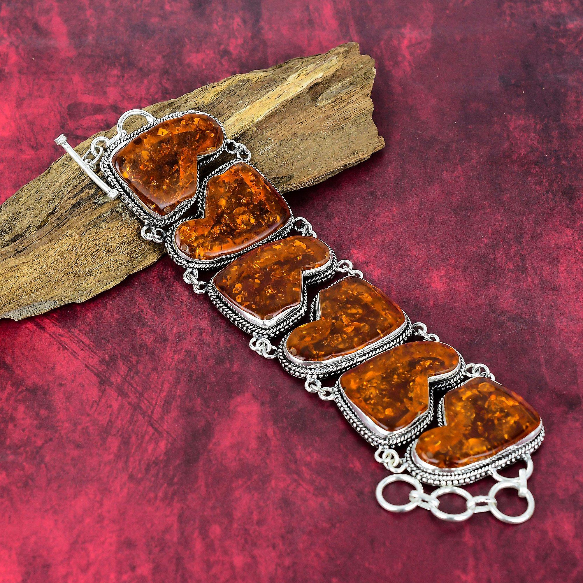 

Браслет из балтийского янтаря, Ювелирные изделия из драгоценных камней из стерлингового серебра 925 пробы, Браслет ручной работы ко Дню матери жёлтый