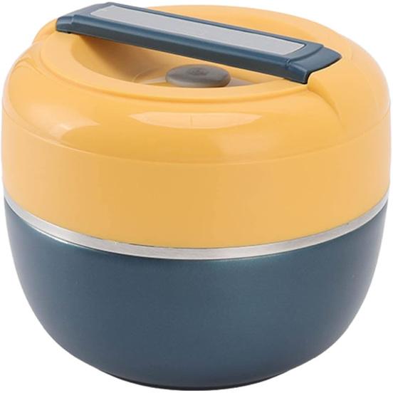 Haofy Boxes, 0.8L Stainless Steel Thermal Lunch Box 2 Layer Insulated Lunch Containers Vacuum Insulated Food Jar