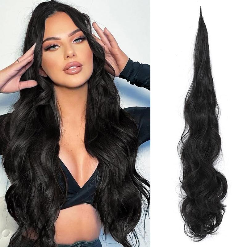 Ponytail Extension Flexible Wrap Around Hair Piece  Long Wavy Curly Hair Extensions for Women
