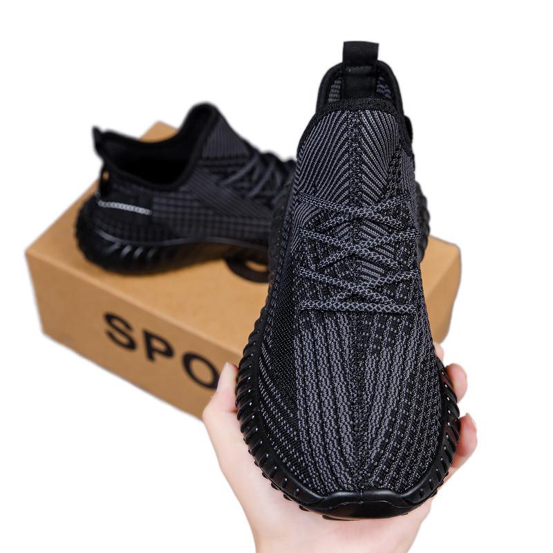 Putian autumn fly-woven thin coconut sports mesh mesh shoes casual black soft-soled travel tide shoes autumn and winter