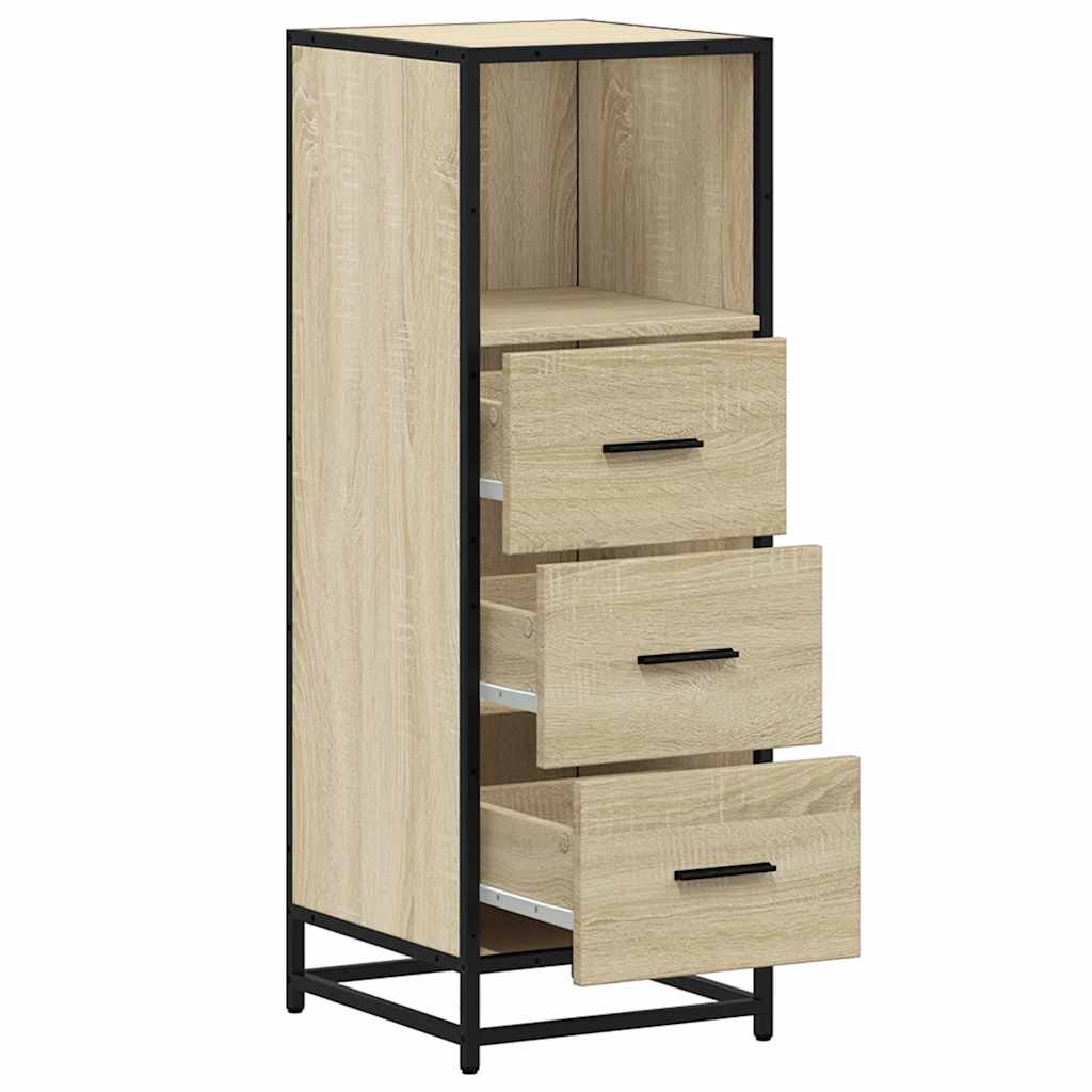 Bathroom Cabinet Sonoma Oak Finish 35 X 37.5 X 100 Cm Particleboard