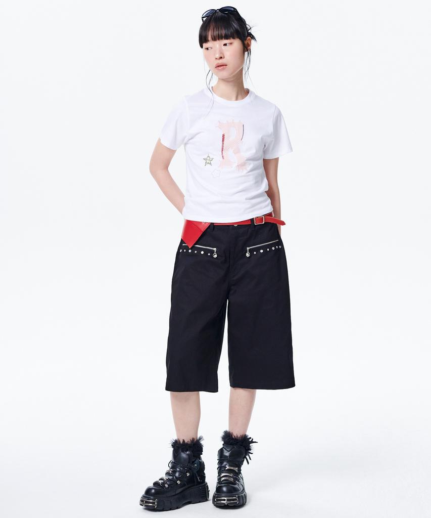 Leoninghai Applique Logo H/S Tee [White]