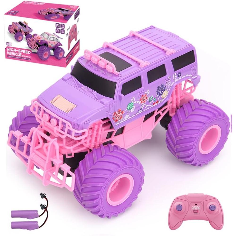 D860 remote control car, pink remote control car, 2.4GHz off-road remote control truck, remote control climbing car with 2 batteries