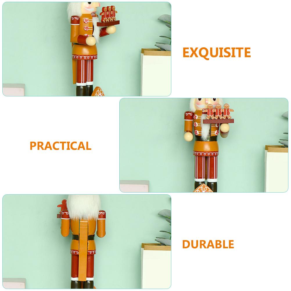 Szene Nussknacker Ornament Weihnachtsdekorationen Holz Lebkuchenhaus Kochfigur