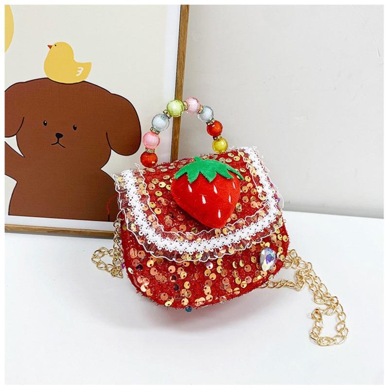 Children's Bag Fashion Trend Messenger Bag Girl Pearl Handbag Mini Cute Shoulder Messenger Bag
