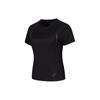 Asics Round Neck Comfortable Moisture-Wicking Quick-Dry Short Sleeve T-Shirt Women Tops Black 2012D050-001