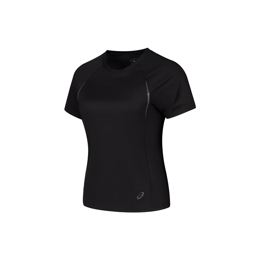 Asics Round Neck Comfortable Moisture-Wicking Quick-Dry Short Sleeve T-Shirt Women Tops Black 2012D050-001