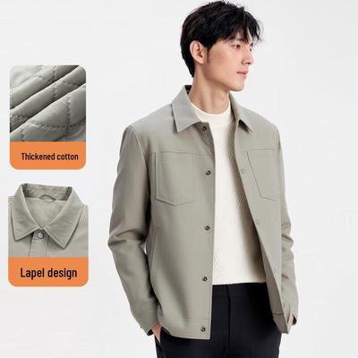 Fengxun Men's Padded Workwear Lapel Jacket