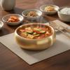 Double-Layer Korean Stainless Steel Rice Bowl Heat Insulated Kimchi Bowl Soup Bowls  Children