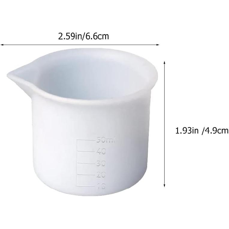 STOBOK 6pcs Silicone Measuring Cup Resin Tools Resin Molds Silicone Molds for Resin DIY Mixing Tools Resin Epoxy Mixing Tool Epoxy Resin Mixing Cup