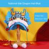 Hand Craft Chinese New Year Hat Chinese Style Non-woven Dragon Hat Fun Cartoon Dragon Hat  Kids