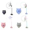 Cat Tease Toy with Suction Cup Interactive Cat Toy Press Lock Sticks on Floors Cat Wand Toy Flexible Steel Wire Cat Feather Toy