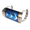 Exhaust Muffler Pipe Protector Stainless Steel Heat Shield Cover Universal for MotorcycleBluing
