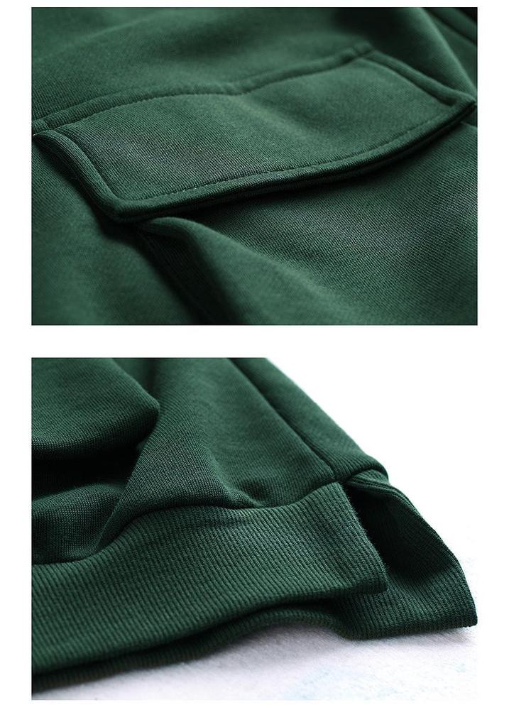 Korean Style Women's Plus Size Hooded Sweatshirt - Long Sleeve, Mid-Length, for Autumn 2021