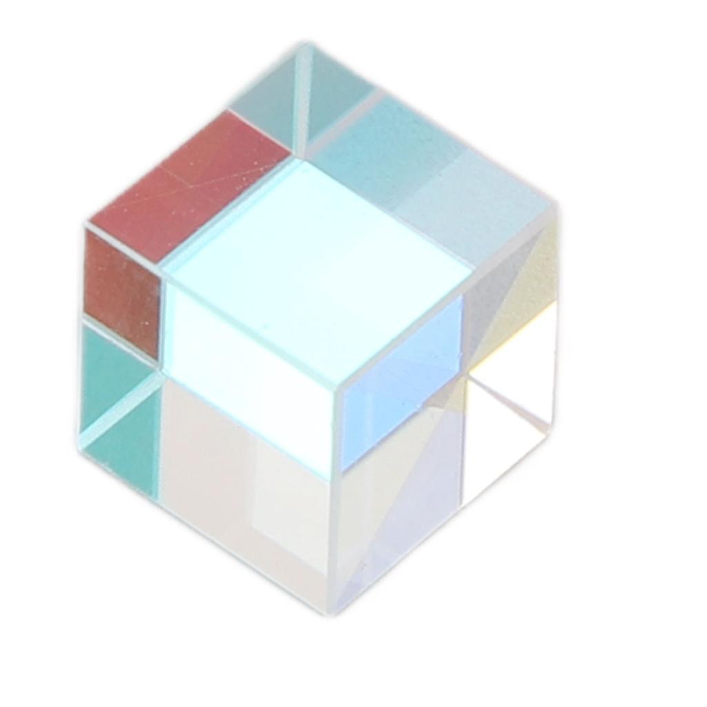 Prism Cube Optical Glass Prism Cube Multi Color Photography Props Tabletop Decoration