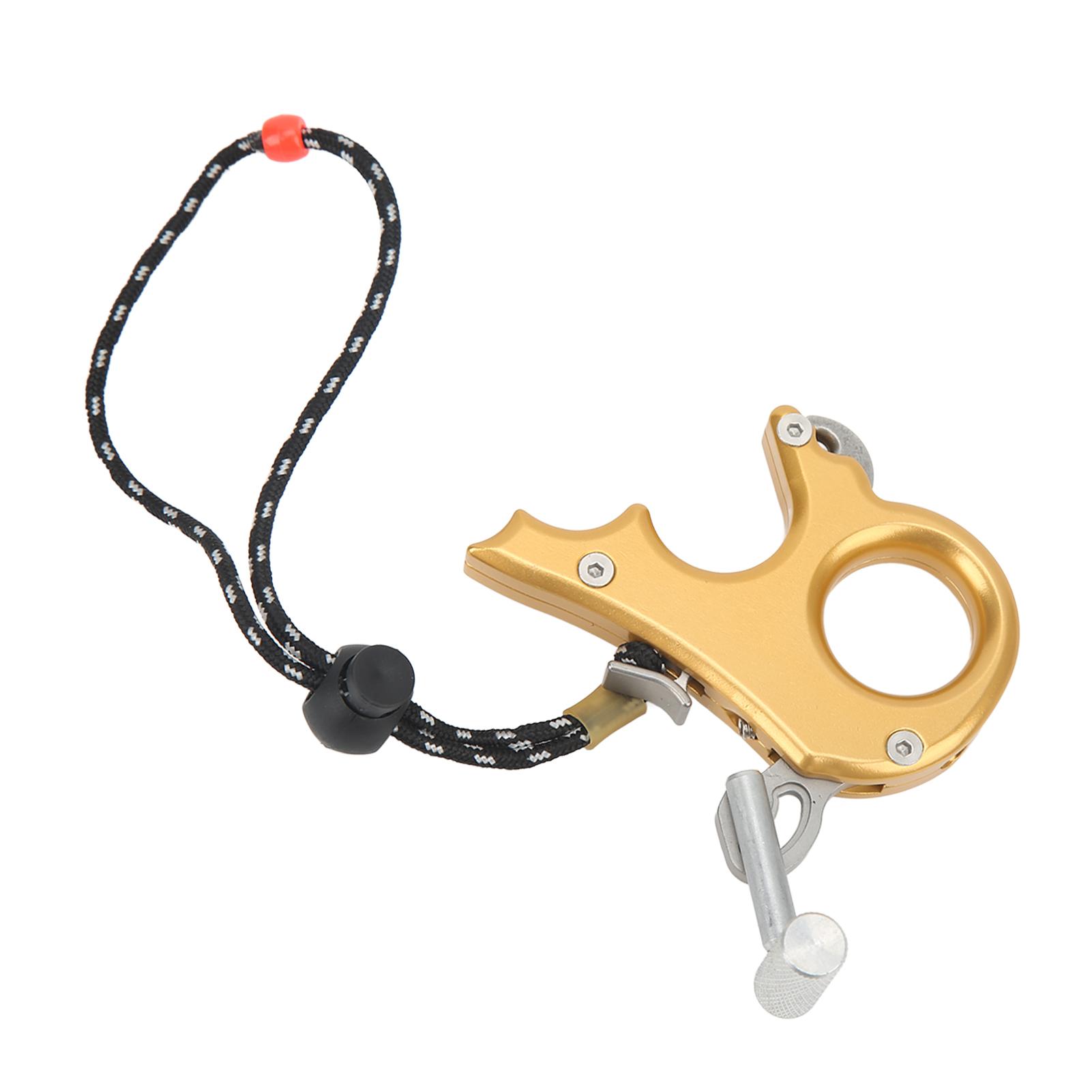 Boogschieten Duimtrekker Aluminiumlegering Compound Boog Ontgrendelingshulpmiddelen 3 Vingergreep Tang voor Buiten Jagen Schietaccessoires