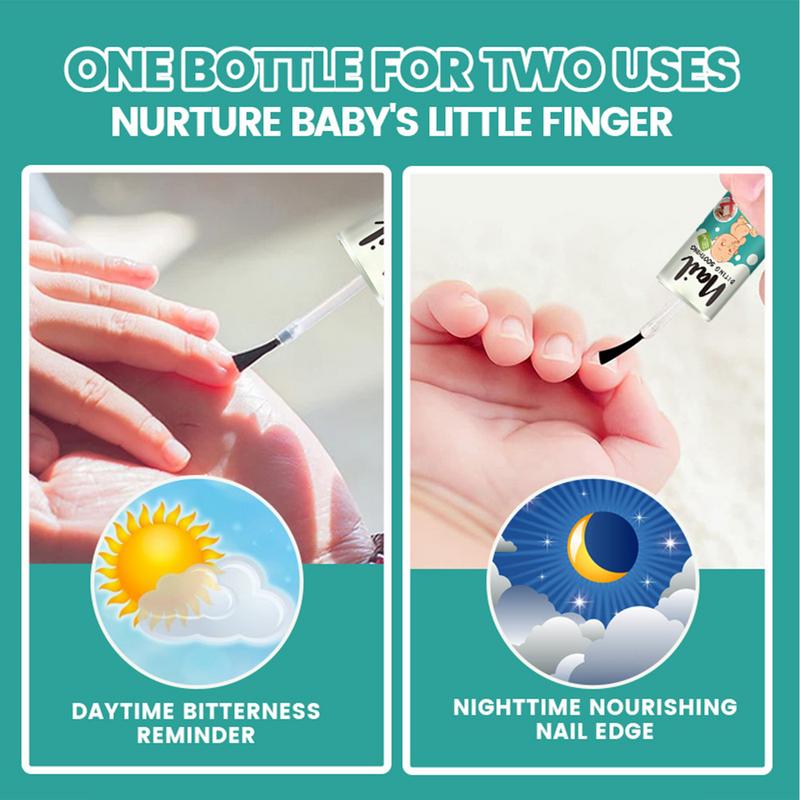 Anti Nail Biting Polish Liquid Bitter Tasting Nail Polish for Kids Natural Plant Extracts Nail Care Tool for Newborns Kids Teens