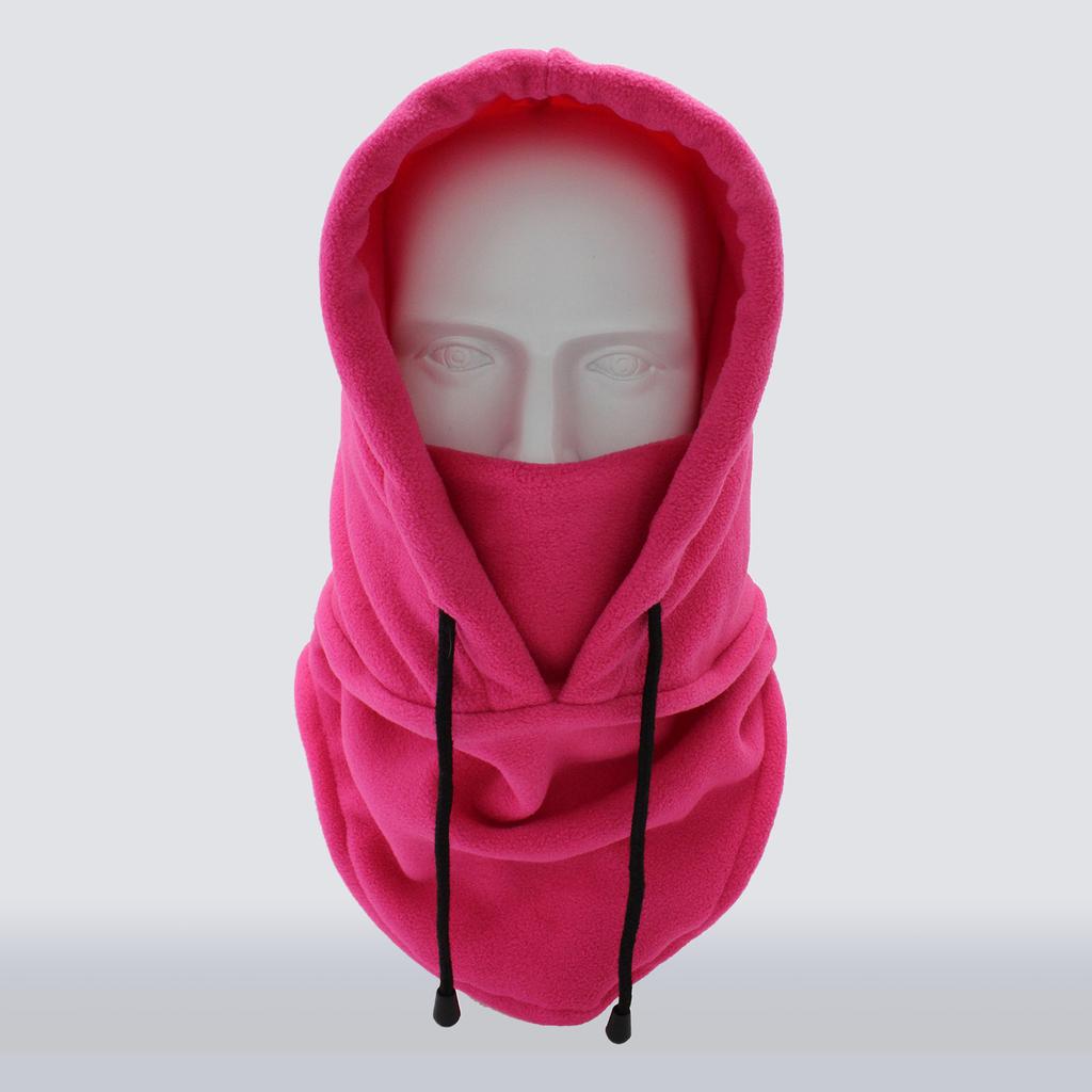 Men Women Winter Balaclava Warm Soft Fleece Drawstring Neck Gaiter Cycling Hiking Running Outdoors Hat