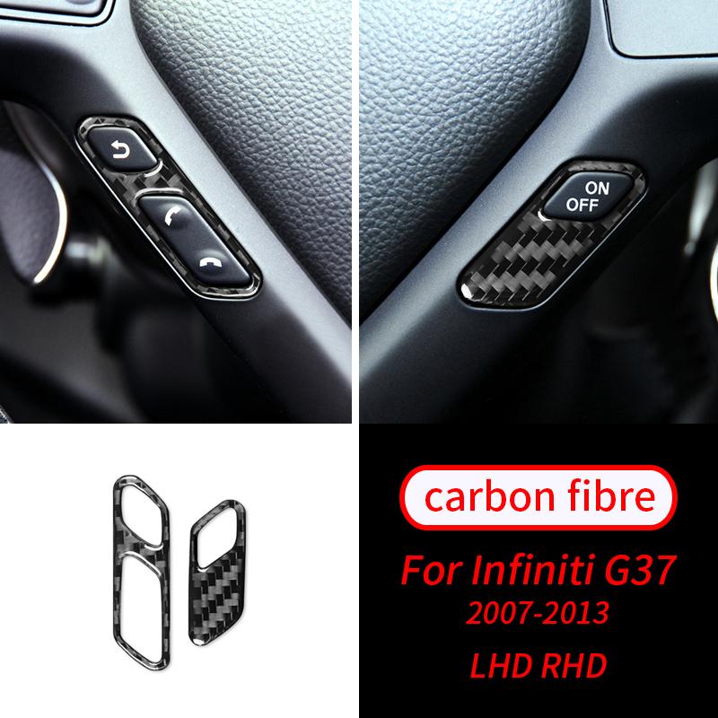 

Для Infiniti G37 07-13 мягкий карбоновый кондиционер, радио, подъемник окна, динамик, накладка на шестерню, салон автомобиля вишня