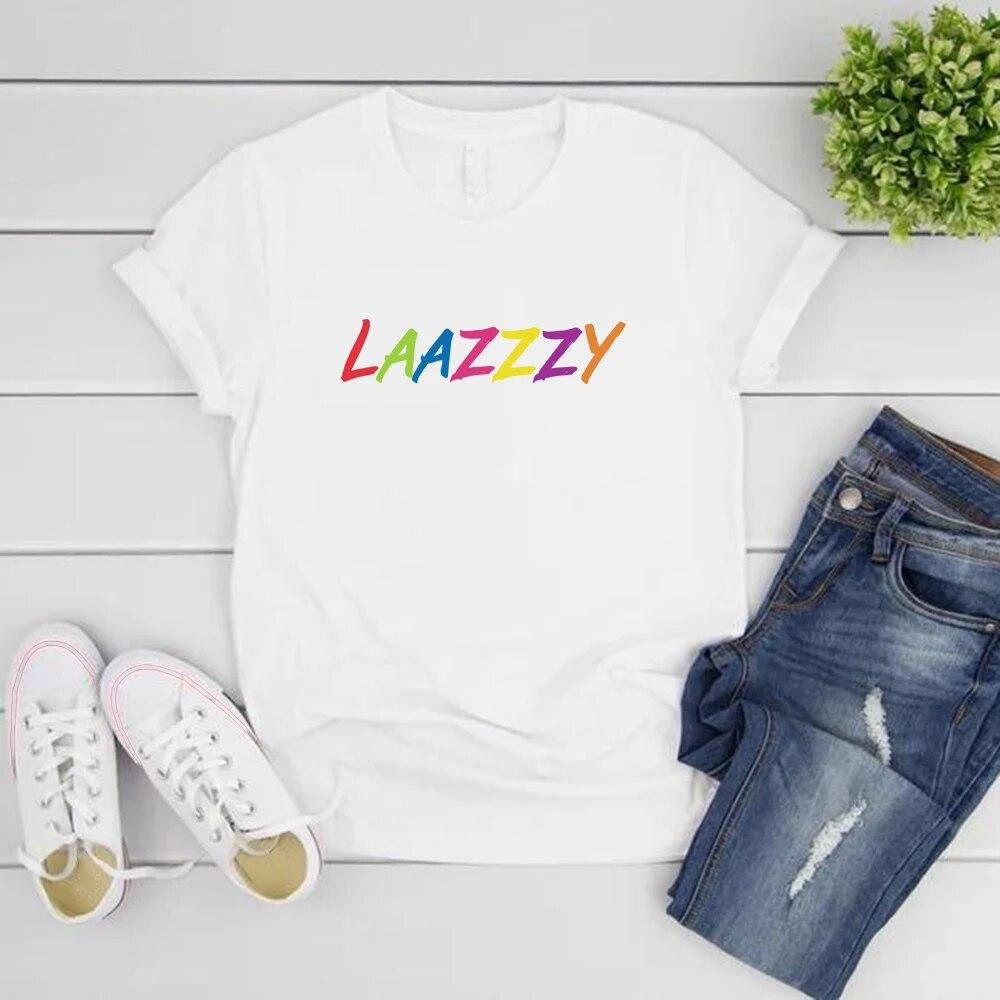 Laazzzy The Rose Kpop Tričko Back To Me Tričko s korejskou grafikou Ženy Trička s krátkým rukávem Streetwear Topy Ženy Oblečení